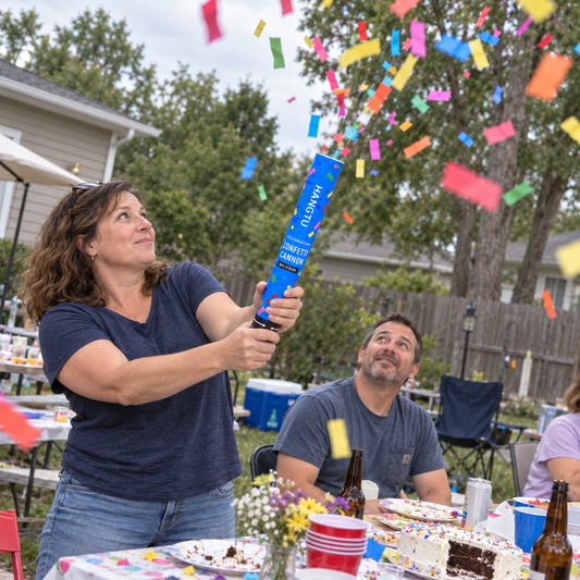 12 Inch Multicolor Confetti Cannons